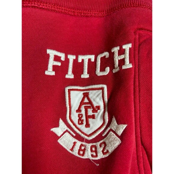 Abercrombie & Fitch Sweatpants XS Red Y2K 2000s Vintage Logo Joggers A&F - Picture 5 of 13
